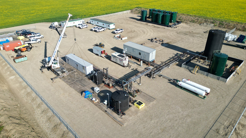 E3 Lithium’s Field Pilot Plant Site as of August 2, 2023 (Photo: Business Wire)