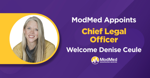 Denise Ceule joins ModMed as Chief Legal Officer (Photo: Business Wire)