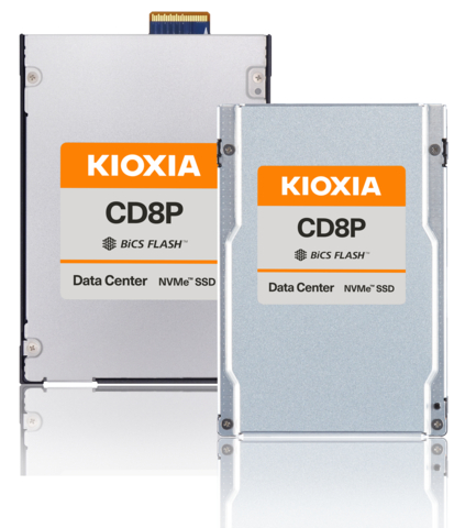 エンタープライズ・データセンター向けPCIe® 5.0対応NVMe™ SSD「KIOXIA CD8Pシリーズ」（写真：ビジネスワイヤ）