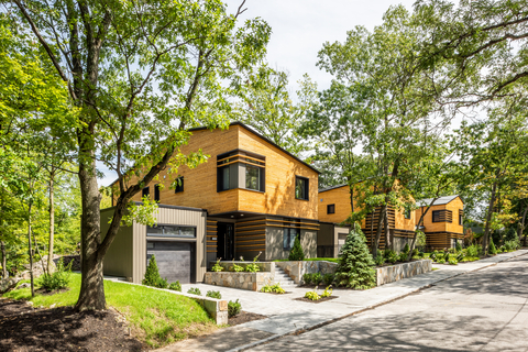 Brucewood Homes, designed by RODE Architects, is the first series of internationally certified Passive House single-family homes in Boston. (Photo: RODE Architects)