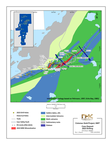 Figure 1 – Cass Deposit and Albatross Target Drilling – Plan View Map (Graphic: Business Wire)