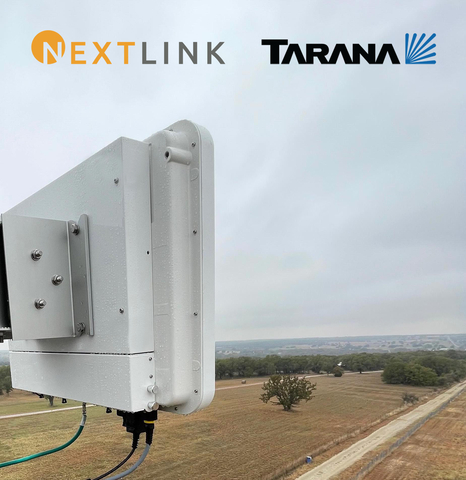 Nextlink Internet, a multi-state internet service provider (ISP) dedicated to serving rural America, and Tarana, manufacturer of the Gigabit 1 (G1) wireless broadband platform, announced today the completion of new network infrastructure in Wise County, Texas, significantly improving the rural county’s access to high-speed internet. (Graphic: Business Wire)