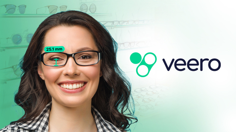 Veero™ has added precision seg height measurement to its EyeSize virtual-fit solution, a gamechanger for online sales of progressive lenses. (Graphic: Business Wire)