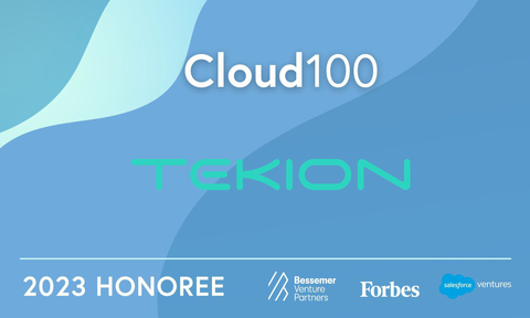Tekion has been named to the Forbes 2023 Cloud 100, the definitive ranking of the top 100 private cloud companies in the world (Graphic: Business Wire)
