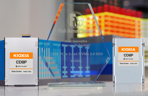 KIOXIA CD8P drives have been recognized by FMS with a ‘Best of Show’ award in the ‘Most Innovative Memory Technology’ category. (Photo: Business Wire)