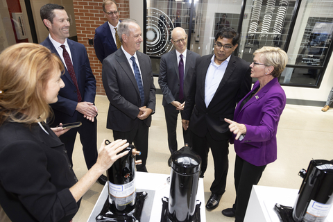 Department of Energy Secretary Jennifer Granholm and colleagues visited Copeland's Sidney, OH location