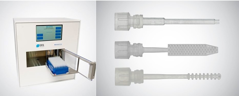 The RHINOstic® system enables the first handsfree swab diagnostic workflow, replacing manual procedures to bring swabs into assay workflows. The system integrates a stacked-ring polypropylene swab with an automated cap. After a patient sample is collected, the swab is placed into a collection tube for dry shipment, reducing sample loss during transport and accidental biohazard contact. When it reaches the lab, the RHINObot™ Decapper robotically removes the swab and links it to downstream liquid handlers and automated assay workflows. Rhinostics offers a growing family of automated sample collection devices including capillary blood and DNA collection, all targeted towards improving the patient collection experience and the laboratory med tech work environment while increasing efficiencies and turnaround times.