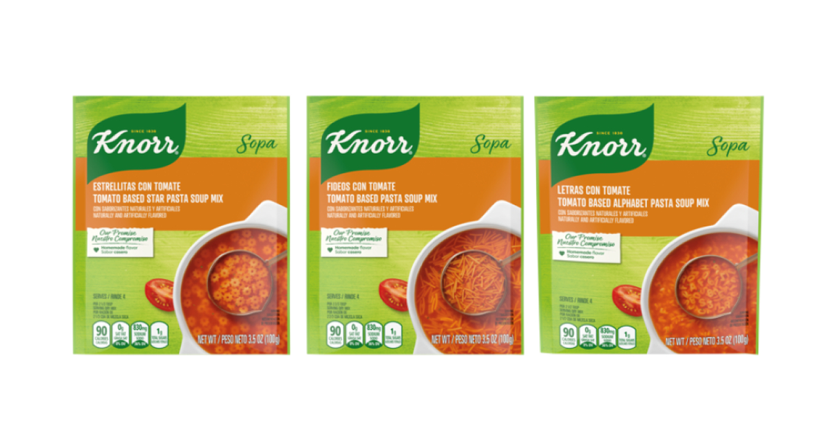 Unilever U.S. Voluntarily Recalls Select Knorr Sopa Soup Mix