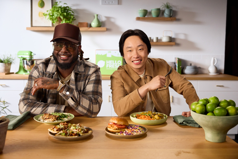 T-Pain & Jimmy O. Yang team up with HelloFresh to launch new recipes with unexpected, flavorful twists. (Photo: Business Wire)