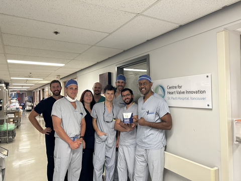 Dr. Janar Sathananthan with his team from St. Paul’s Hospital, Vancouver alongside Anteris Technologies Clinical team. (Photo: Business Wire)