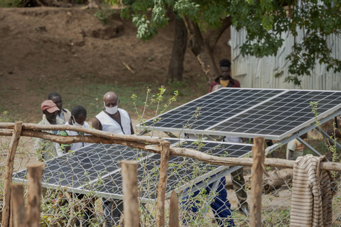 original Rural Ethiopians benefit from easy access to safe drinking water, thanks to six solar water pumps deployed by Beyond2020. (Photo: AETOSWire)