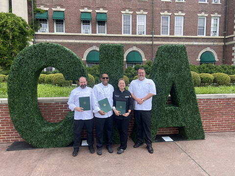 Aramark announced 16 chefs, including these chefs from its Collegiate Hospitality business, have graduated from the prestigious ProChef® certification program at The Culinary Institute of America (CIA). (Photo: Business Wire)
