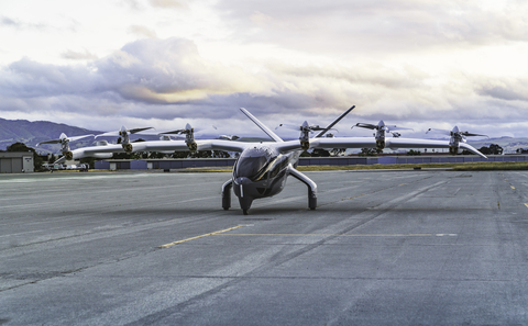 original Archer's Midnight eVTOL aircraft at the company's flight test facility in Salinas, CA. (Photo: Business Wire)
