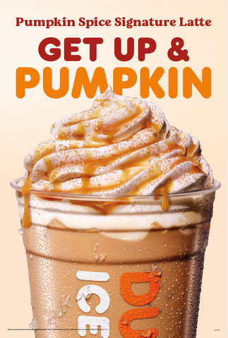 Dunkin' Pumpkin Spice Signature Latte (Photo: Business Wire)