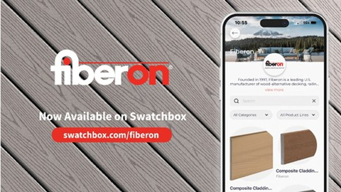Fiberon Composite Decking Partners with Swatchbox (Graphic: Business Wire)