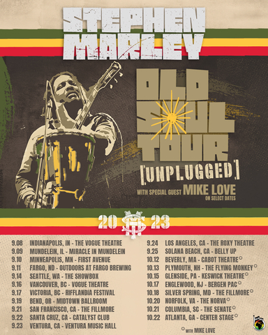 Stephen Marley on tour this fall. (Graphic: Business Wire)