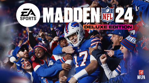 Buffalo Bills QB Josh Allen on the cover of Madden NFL 24, which launches worldwide today. (Graphic: Business Wire)