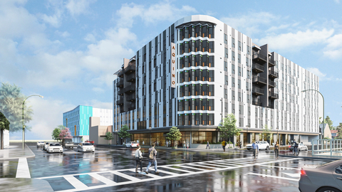 Aquino is a 272-unit luxury apartment project next to the site of Google’s planned Downtown West campus and within walking distance of the SAP Center and Diridon Station, one of the West Coast’s busiest transit hubs. (Photo: Business Wire)