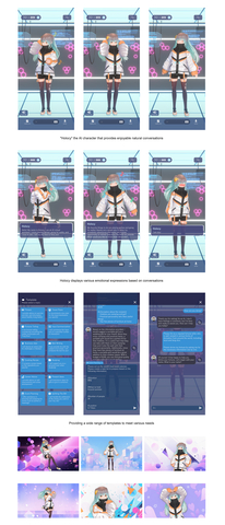 original "Holocy" the AI character that provides enjoyable natural conversations (Graphic: Business Wire)