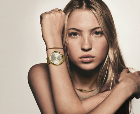 Calvin Klein Fall/Winter 2023 Watch & Jewelry Campaign featuring Lila Moss (Photo: Business Wire)