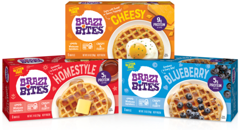 The Internet Made Us Do It! Brazi Bites Debuts New First-to-Market Savory & Sweet Gluten-Free Waffles (Photo: Business Wire)