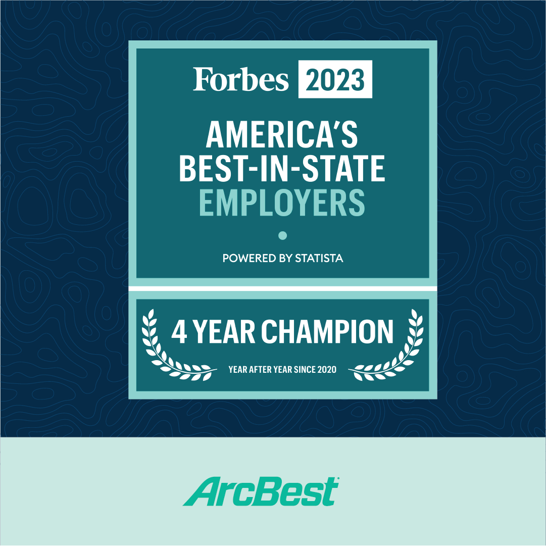 ArcBest Recognized by Forbes as One of America’s BestinState
