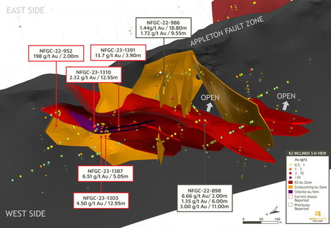 thumbnail Figure 3. K2 inclined 3-D view (looking southeast) (Photo: Business Wire)