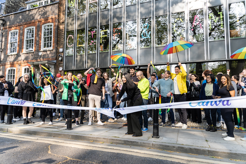 original Canva opened its new London office in May 2023. (Photo: Business Wire)