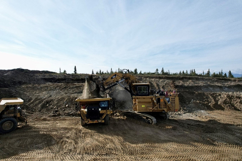 Figure 1: Photo of the CAT 6030 shovel loading a 777 CAT (85 ton) haul truck at Manh Choh Mine. (Photo: Business Wire)