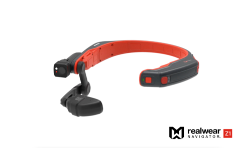 RealWear Navigator Z1: RealWear's Next Generation Intrinsically Safe industrial wearable for frontline workers to increase productivity and safety in highly restricted zones where there is a potential risk for an explosion. (Photo: Business Wire)