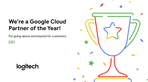 Logitech wins Partner of the Year award for DEI in North America. (Graphic: Business Wire)