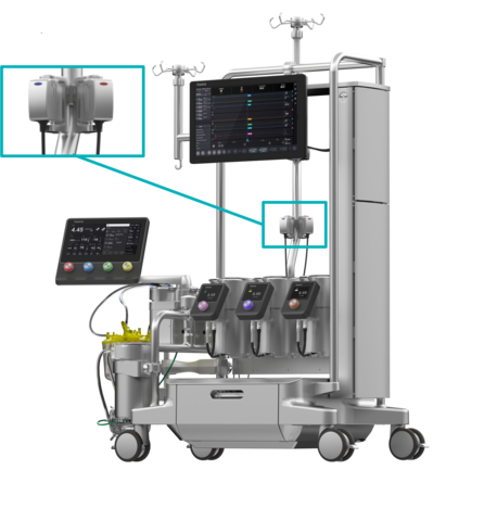 Essenz In-Line Blood Monitor shown with the Essenz Perfusion System (Photo: Business Wire)