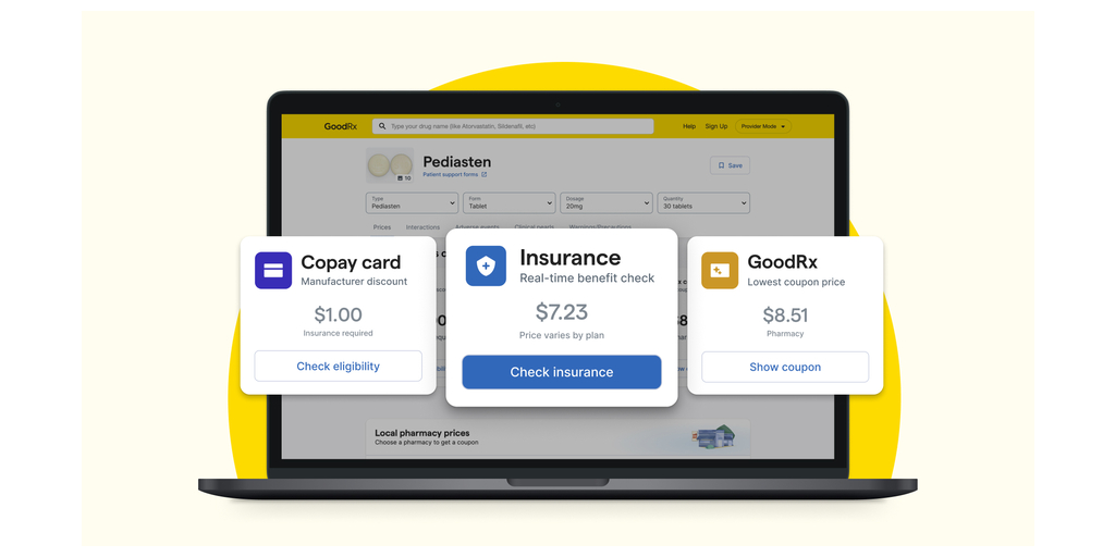 GoodRx Launches Real-Time Benefit Check In Provider Mode To Offer Comprehensive Cost Information At The Point of Prescribing GoodRx Launches Real-Time Benefit Check In Provider Mode To Offer Comprehensive Cost Information At The Point of Prescribing
