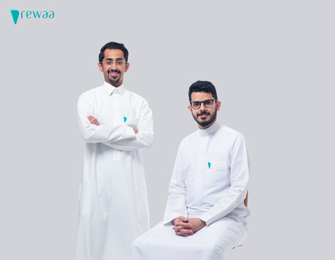 original Rewaa Founders Mohammed Alqasir (left) Abdullah Aljadhai (right) (Photo: AETOSWire)