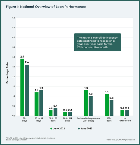 original National Overview of Loan Performance (Graphic: Business Wire)