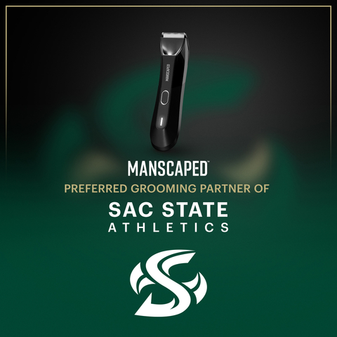 Stingers Up! MANSCAPED and Sac State join forces for this perfectly paired partnership. (Graphic: Business Wire)