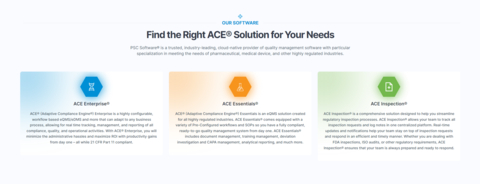 PSC Software's ACE Solutions (Graphic: Business Wire)