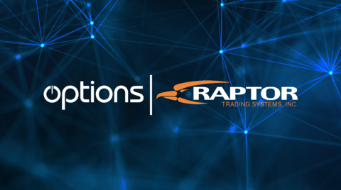 Options today announced its strategic partnership with Raptor Trading Systems, a globally recognized provider of multi-asset trading solutions. (Graphic: Business Wire)