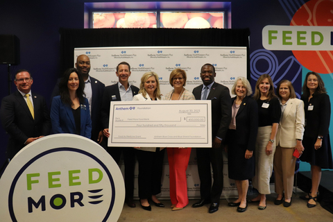 Feed More and Anthem leaders celebrate with local and state dignitaries about $450,000 Food as Medicine grant. (Photo: Business Wire)