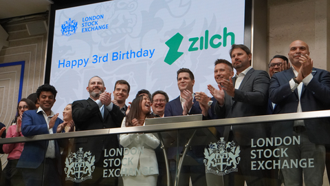 Zilch opens markets for trading at the London Stock Exchange today to celebrate its third birthday. (Photo: Business Wire)