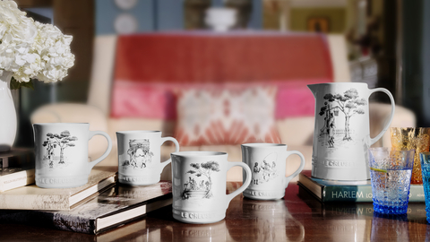 Le Creuset Launches New Harlem Toile de Jouy Collection in Partnership with Sheila Bridges (Photo: Business Wire)