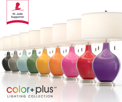 original Ten percent of all purchases from Color Plus custom lighting collection in September benefit St. Jude Children’s Research Hospital®, in honor of Childhood Cancer Awareness Month. (Graphic: Business Wire)