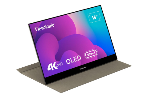 ViewSonic VX1655-4K-OLED 15.6-inch portable monitor with native 4K resolution and OLED technology ©ViewSonic