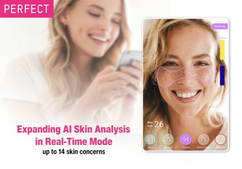 Perfect Corp. Announces Expanded Functionality of Revolutionary AI-Powered Live Skin Analysis Solution (Graphic: Business Wire)