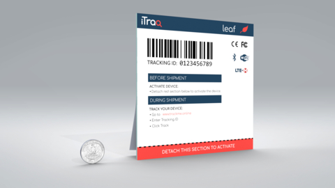 The iTraq Leaf™: Setting a New Standard in Efficient, Label-Like Tracking Solutions (Photo: Business Wire)