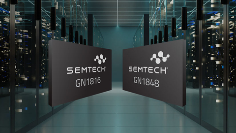 Semtech announces production availability of the FiberEdge® GN1816 and GN1848 chipset to its portfolio of PAM4 Transimpedance Amplifiers (TIAs) and Linear Laser Drivers. (Graphic: Business Wire)