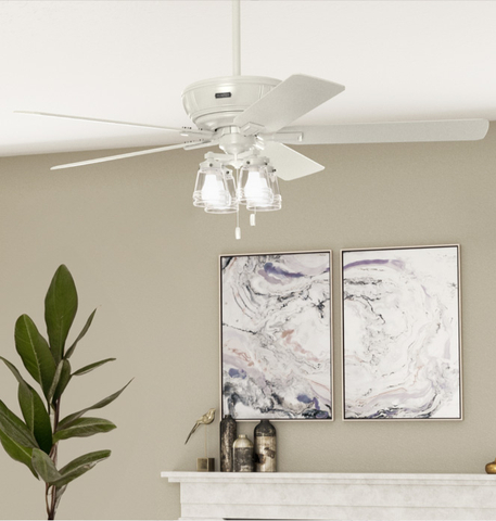 With a 60-inch blade span and built with our SureSpeed® Guarantee and TrueLight®, the Grantham large ceiling fan with light provides optimized, high-speed cooling in open-concept spaces and large living rooms. (Photo: Business Wire)