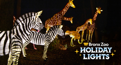 original Holiday Lights will run at the Bronx Zoo on select dates Nov. 17 - Jan. 7. Photo credit: © Bronx Zoo