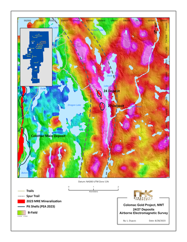 Figure 7 – 24/27 Deposit – Electromagnetic Survey Map (Graphic: Business Wire)