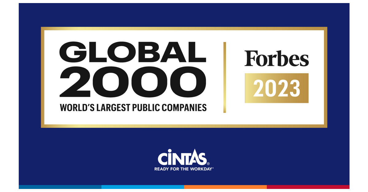 Cintas Corporation Rises On 2023 Forbes Global 2000 List | Business Wire